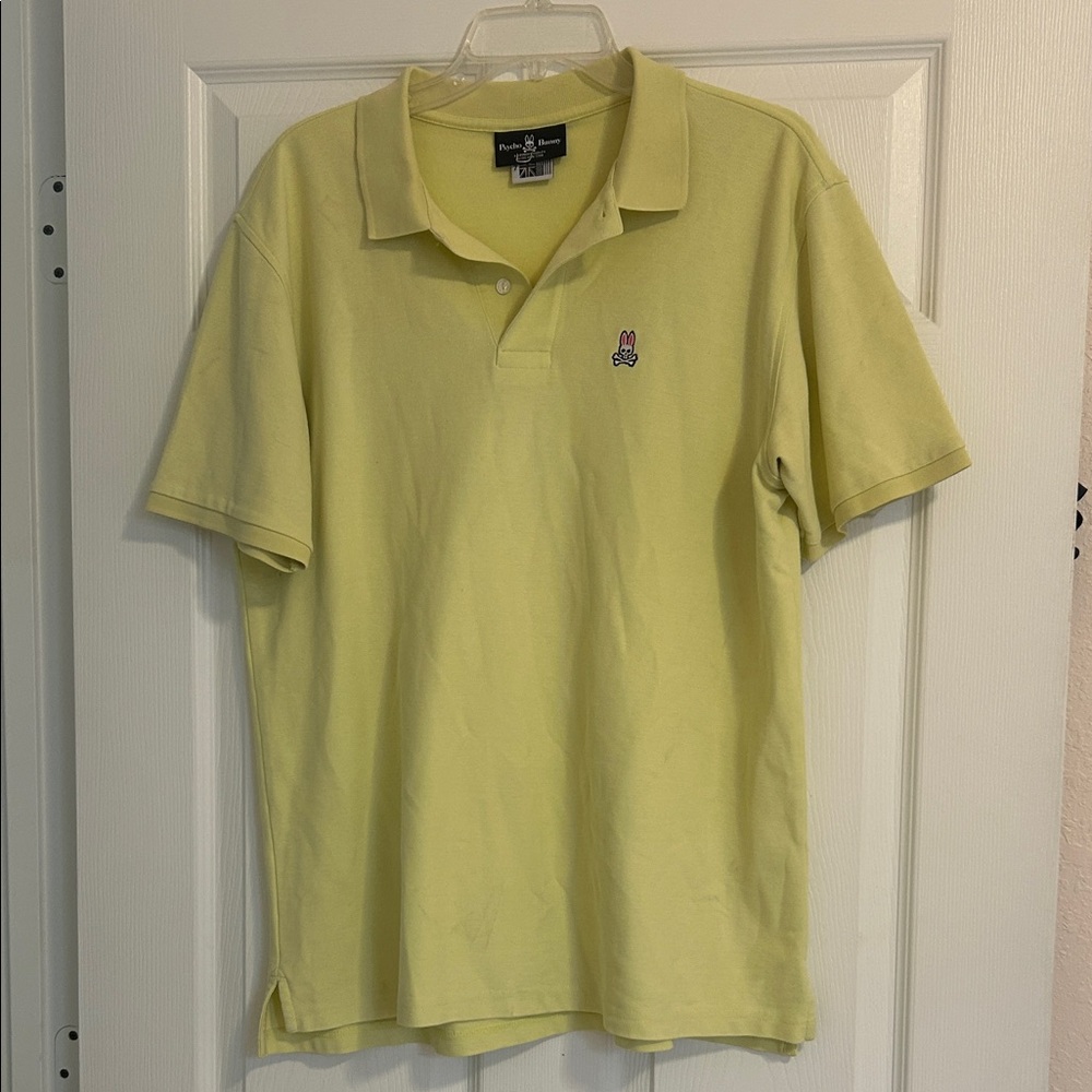 Psycho Bunny Men's Yellow Polo Shirt